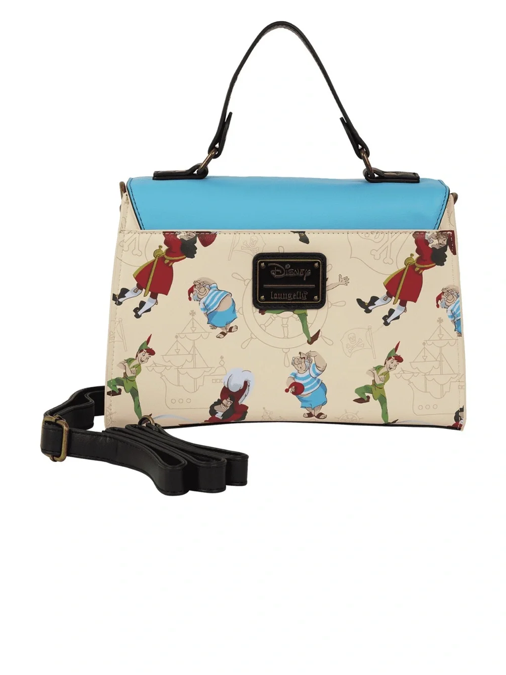 Loungefly Peter Pan Exclusive Captain Hook Pirate Ship Crossbody Bag